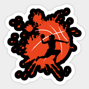 Girl basketball Sticker